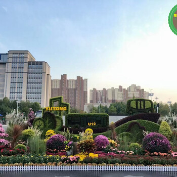 上海仿真草坪制作价格，米兰草造型