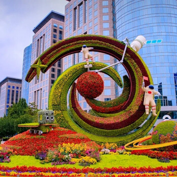 保靖城市植物雕塑厂家设计，植物雕塑创意