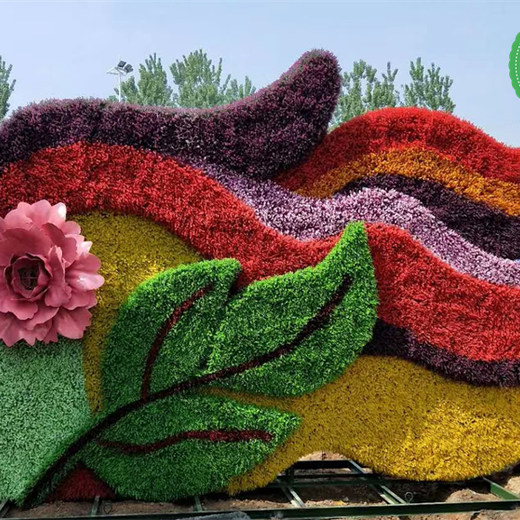 灵山绿雕菊花艺术展景观绿雕制作流程