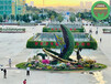 吐鲁番绿雕户外园林景观摆件火车绿雕来电咨询