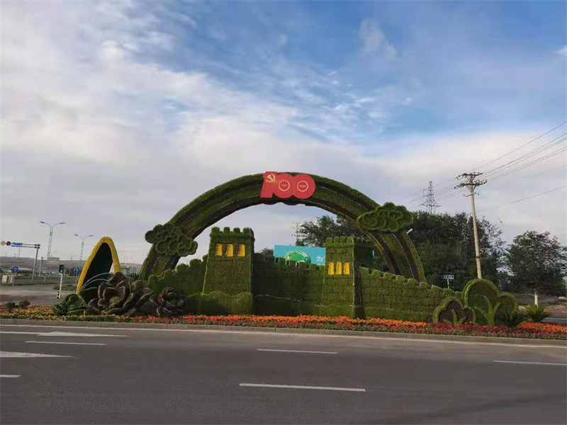 湛江二十仿真綠雕大型景觀圖片大全 仿真草坪