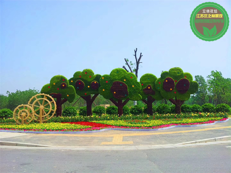 烈山国庆绿雕 二十绿雕大型节日景观厂家价格 草雕花雕景观