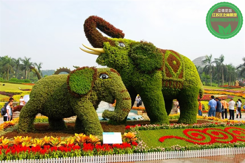 青海海东国庆绿雕 五色草绿雕在线报价 景观工艺品