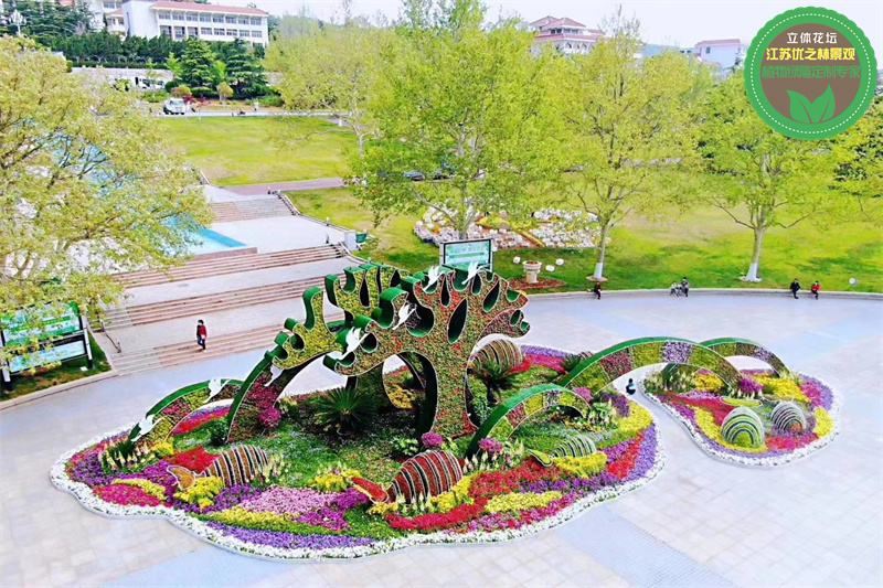 新疆博尔塔拉国庆绿雕 恐龙绿雕供应价格 网红旅游景区