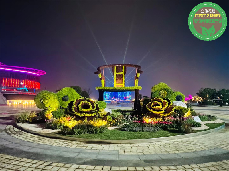 延寿国庆绿雕 绿雕景观雕塑指导价格 网红景观打卡