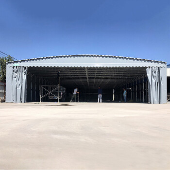 大型推拉式雨棚遮阳蓬活动帐篷生产厂家