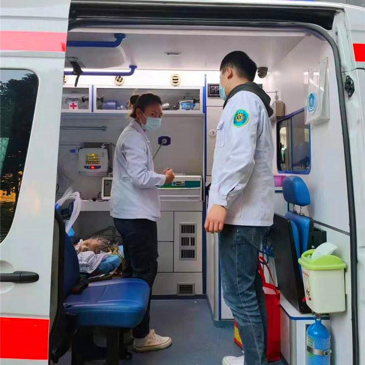 威海v348长途救护车出租 私人120救护车转运病人