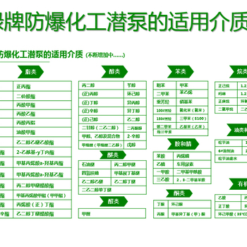 绿牌防爆化工潜泵，甲苯等易燃易爆液体地下储罐