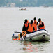 上饒市廠家直售玻璃鋼船防汛物資裝備沖鋒舟船外機
