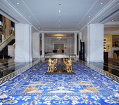 酒店大厅手工地毯定制新西兰羊毛地毯b1级阻燃地毯