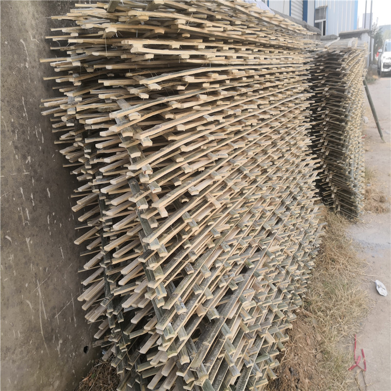 洛阳竹片竹子碳化木围栏护栏竹篱笆竹子护栏