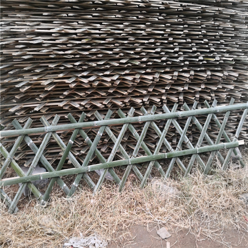 黄山围墙竹片定制木篱笆竹篱笆竹子护栏