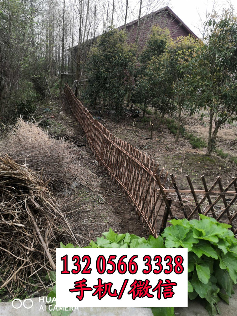 芜湖碳化竹护栏阳台篱笆围挡竹篱笆竹子护栏