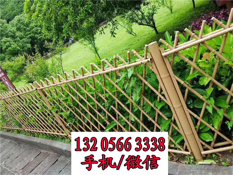 大丰竹篱笆图片碳化木围栏护栏竹篱笆竹子护栏