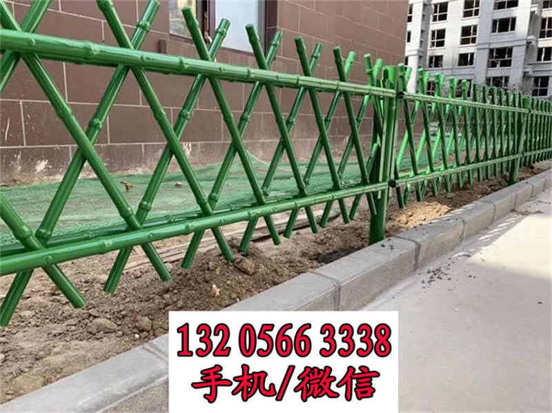 宁波绿色护栏原木色护栏竹篱笆竹子护栏