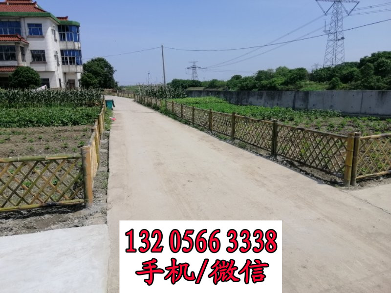 贵州铜仁篱笆竹碳化木围栏护栏竹篱笆竹子护栏