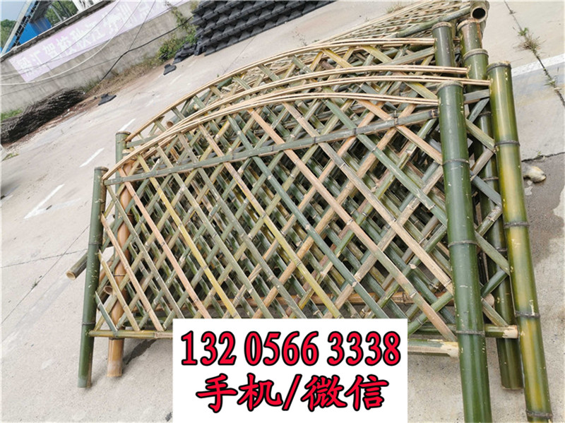 上海周边蔬菜攀爬架碳化实木护栏竹篱笆竹子护栏