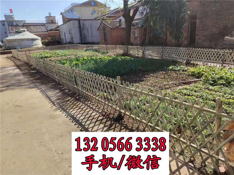 遂宁菜园围栏碳化庭院木栅栏竹篱笆竹子护栏