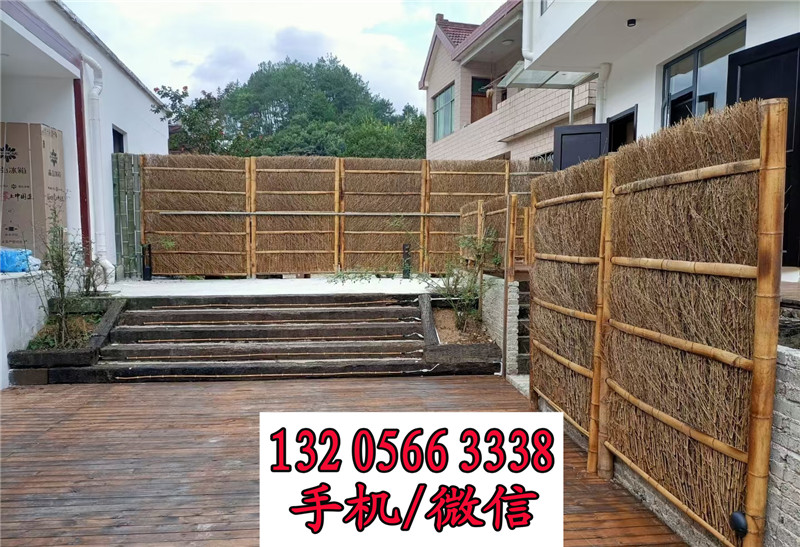 通州菜园护栏户外花园防腐木竹篱笆竹子护栏