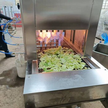 烧辣椒机器烧椒酱加工设备燃气蔬菜烧皮机