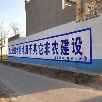 湖北武汉汉南商场墙体广告面对艰险昂首前行