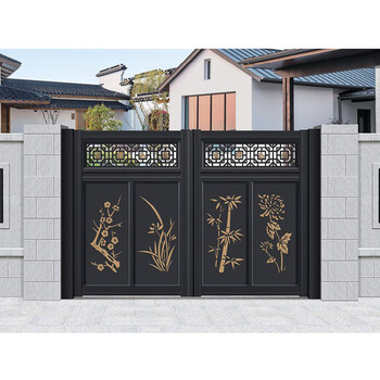 鋁合金別墅大門(mén)鋁藝庭院門(mén)鑄鋁別墅大門(mén)鋁藝庭院門(mén)