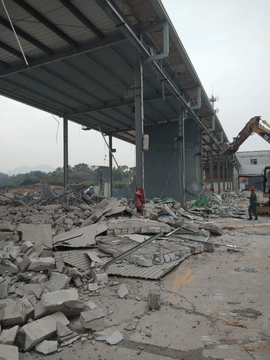广州越秀钢结构厂房拆除、钢结构打拆切割施工及流程