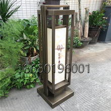 不锈钢柱头灯中式草坪灯壁灯柱头灯景观灯祥云灯柱镂空特色灯电镀仿铜拉丝