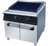 佳斯特商用烧烤炉V9-RH燃气烧烤炉连柜座全坑烧烤炉
