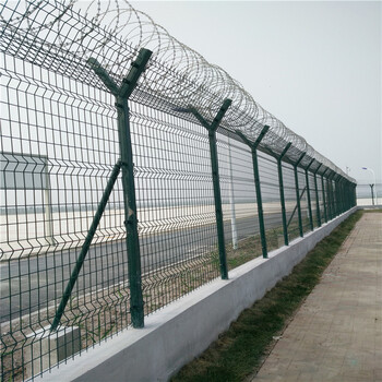 国际机场围栏标准通用机场封闭式护栏军方机场隔离围界