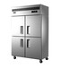 银都商用冰箱QBF6150RS工程款四门风冷冰箱不锈钢冷藏冰箱