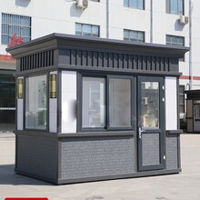 西安同创岗亭保安亭户外可移动钢结构治安岗亭小区门卫值班室-西安同创岗亭