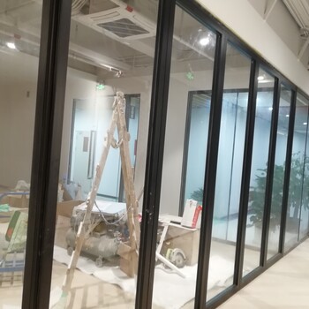 深圳赛勒尔活动隔断门会议室玻璃折叠屏风隔墙