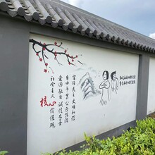 上海乡村围墙彩绘墙体广告写字