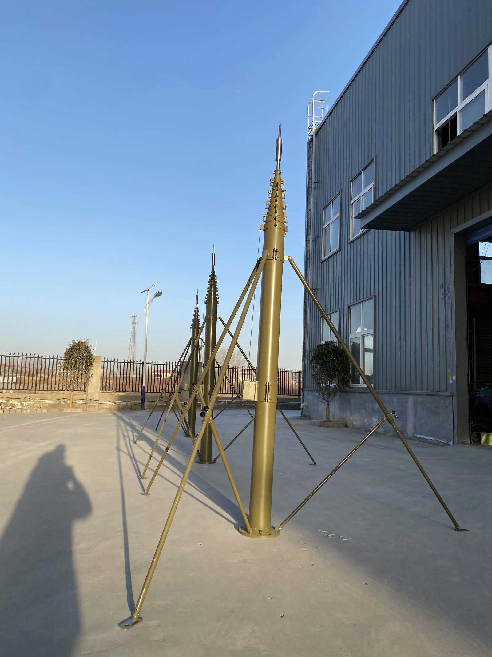16米电动升降避雷针，可移动10米13米升降避雷针