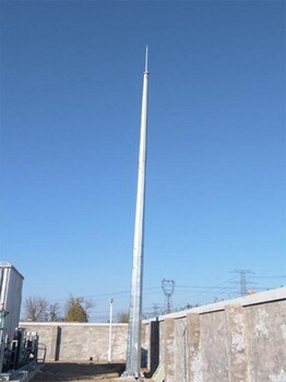 GH-21环形避雷针塔15米17米19米立钢管接闪杆塔单管塔