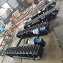 挖掘機履帶底盤濟寧定制橡膠履帶底盤