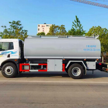 解放钻井液体运输车净水剂液体罐式车二手罐装车