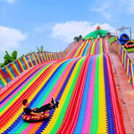 好玩有趣的彩虹滑道投资景区七彩大滑梯设计乡村旅游项目