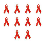 艾滋病徽章织带标志胸徽厂服装饰品