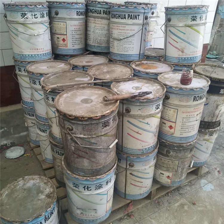 上海虹口回收油漆厂库存旧各种品牌油漆涂料