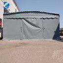 大型电动仓储雨棚活动伸缩遮阳蓬移动停车帐篷供应