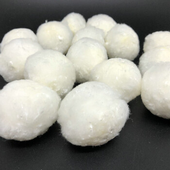 漳州油水過濾纖維球?yàn)V料改性腈綸絲黃色纖維球價(jià)格及用途