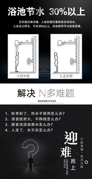 全自动感应淋浴器人体感应淋浴器明装淋浴感应器