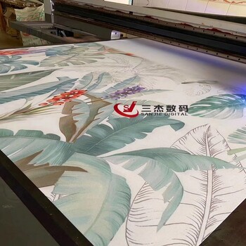 竹葉簾圖案定制UV打印機(jī)
