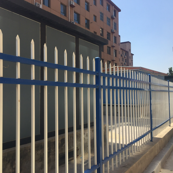 荔湾小区室外保护栏杆热镀锌加厚锌钢护栏定做,幼儿园围墙围栏