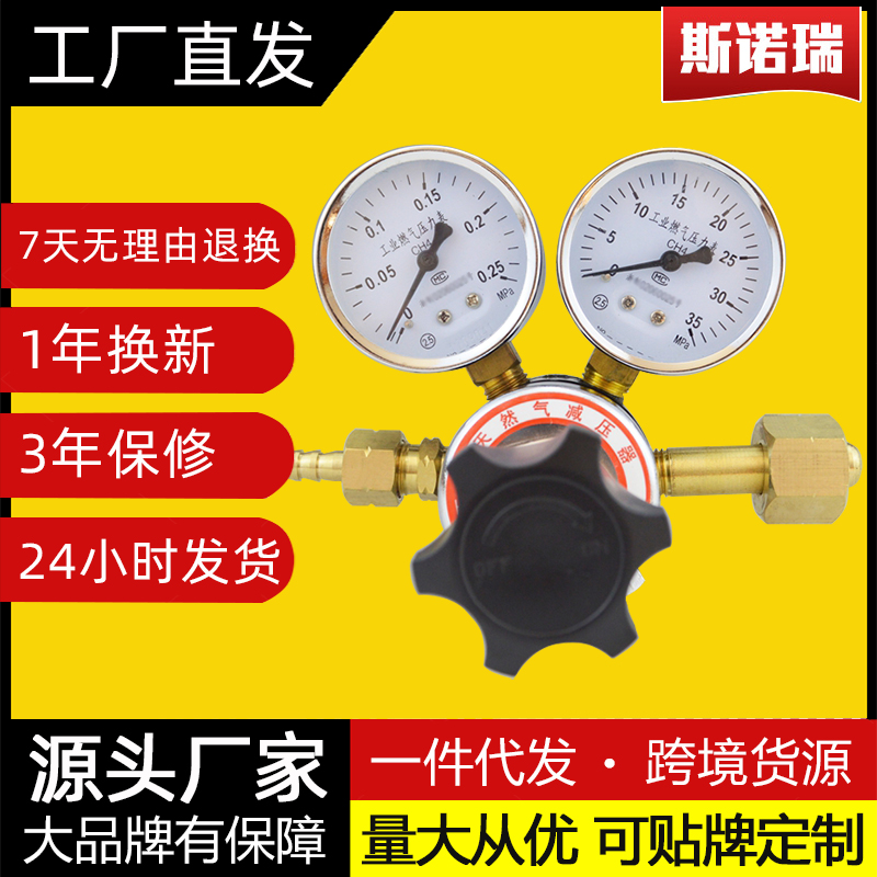 上海瓶装天然气高压钢瓶减压器yqtr-213天然气减压阀
