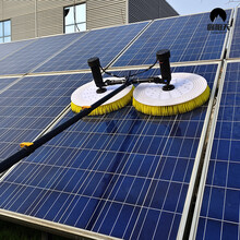 太阳能光伏板清洗机器人组件双头风冷1m加宽干洗水洗电动清洁设备
