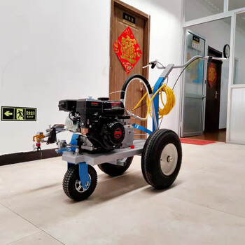 道路手推冷噴式劃線機(jī)車位小型馬路面標(biāo)線機(jī)柱塞泵畫線車
