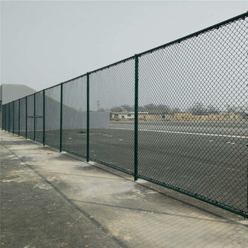 篮球场外围防护网正确安装效果